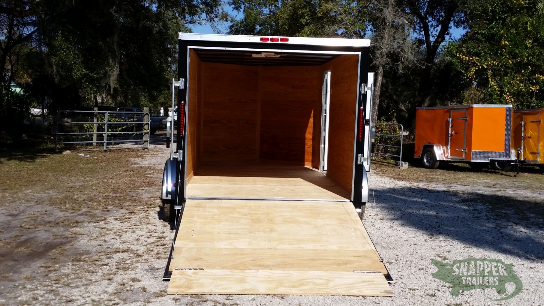 South Georgia Cargo 7x12 TA Trailer - Black, Ramp, Side Door - Image 6
