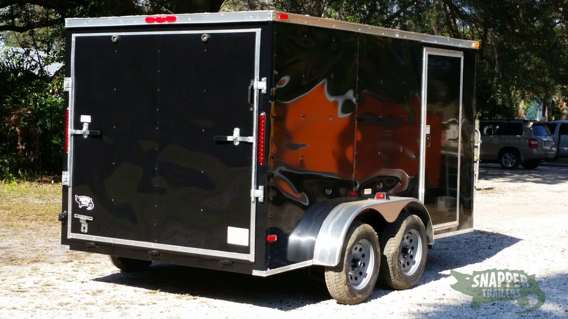 South Georgia Cargo 7x12 TA Trailer - Black, Ramp, Side Door - Image 9