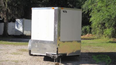 South Georgia Cargo 7x12 TA Trailer - White, Ramp, Side Door - Image 13
