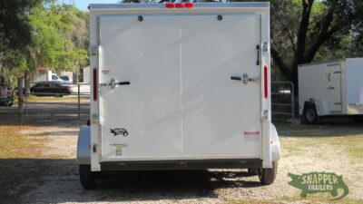 South Georgia Cargo 7x12 TA Trailer - White, Ramp, Side Door - Image 7