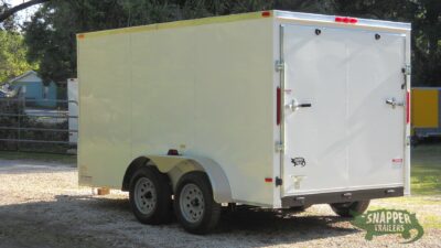 South Georgia Cargo 7x12 TA Trailer - White, Ramp, Side Door - Image 5