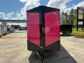 Alternative view of Douglas Trailers  6x12SA2L - Pink .080 Poly, R, RV, 4x12in Ext Fld Dwn Shf, 3x4 Conc Door, Roof Vent, Stab Jacks, 2x4 Mainframe, +12 Height, Blackout Pkg
