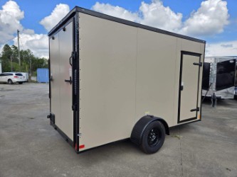 Douglas Trailers  6x12SA2L - Desert .080 Poly, R, RV, 4x12in Ext Fld Dwn Shf, 3x4 Conc Door, Stab Jacks, +12 Height, Blackout Pkg - Image 5