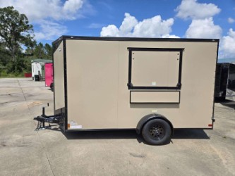 Douglas Trailers  6x12SA2L - Desert .080 Poly, R, RV, 4x12in Ext Fld Dwn Shf, 3x4 Conc Door, Stab Jacks, +12 Height, Blackout Pkg - Image 6