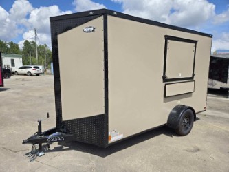 Douglas Trailers  6x12SA2L - Desert .080 Poly, R, RV, 4x12in Ext Fld Dwn Shf, 3x4 Conc Door, Stab Jacks, +12 Height, Blackout Pkg - Image 7